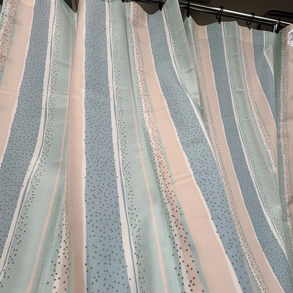 Wayfair Pastel Microdot Shower Curtain 70x72